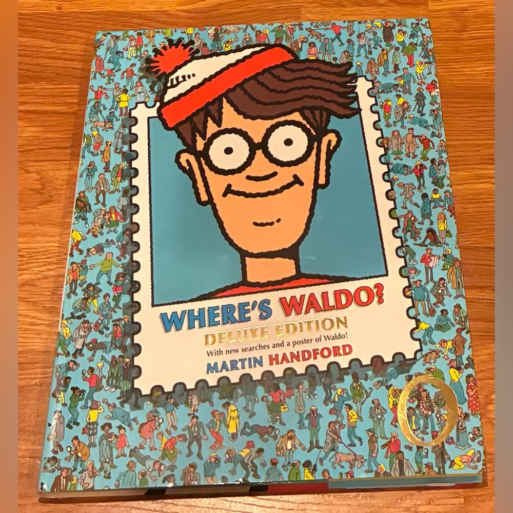 New Where’s Waldo Deluxe Edition Hardcover book with Postal of  Waldo